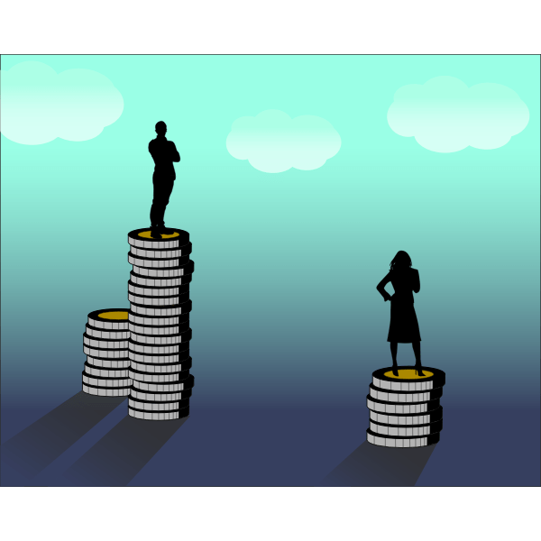 gender pay gap 01 Free SVG