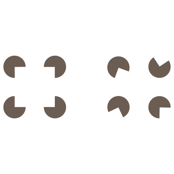 Gestalt perception pacman Free SVG