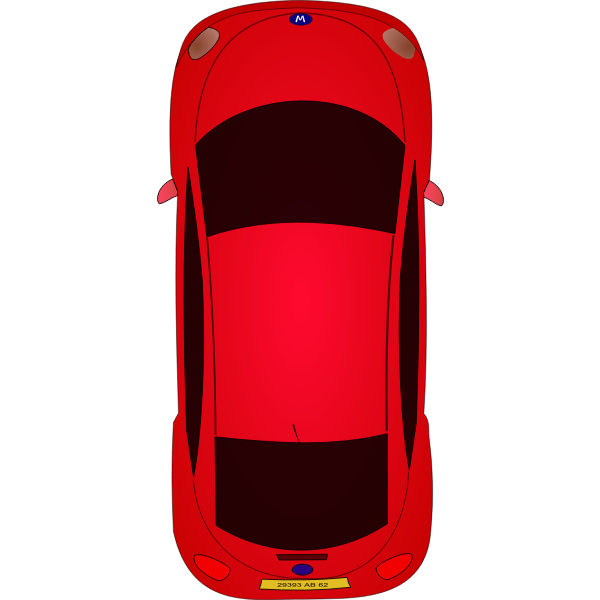 Red car vector art Free SVG