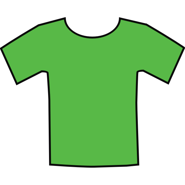 Green tshirt vector graphics Free SVG
