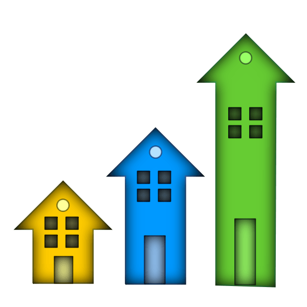 Three homes Free SVG