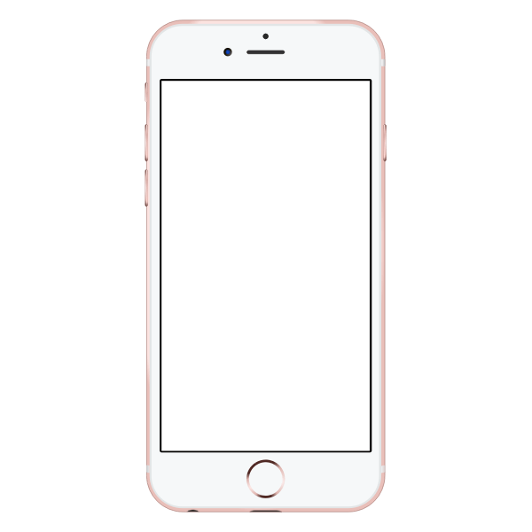 iPhone 6s Rose Gold Free SVG