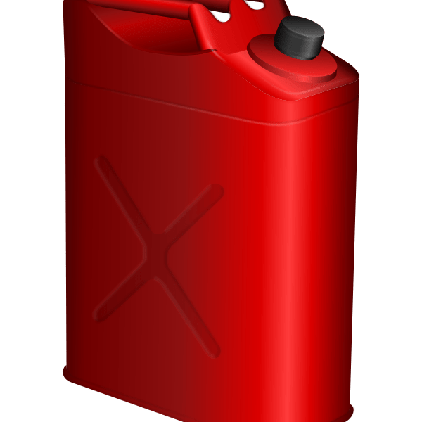 Vector drawing of red petrol canister Free SVG