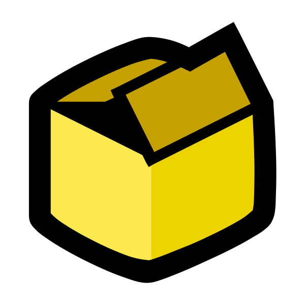 Vector graphics of packaging box icon Free SVG