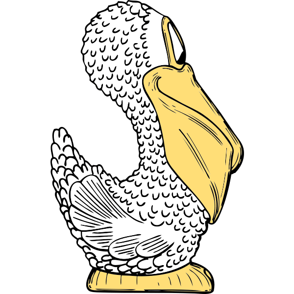 pelican side view Free SVG