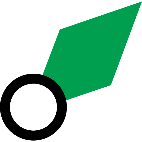 Nautical symbol for a port buoy vector image Free SVG