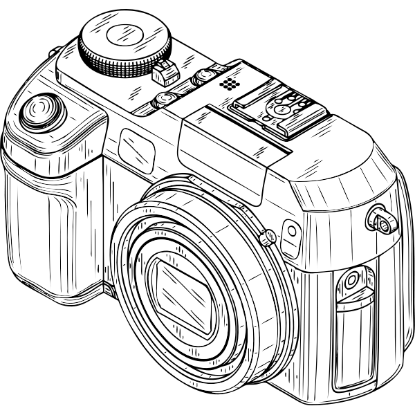 Photo camera vector graphics Free SVG