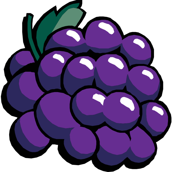 Black grapes vector clip art Free SVG
