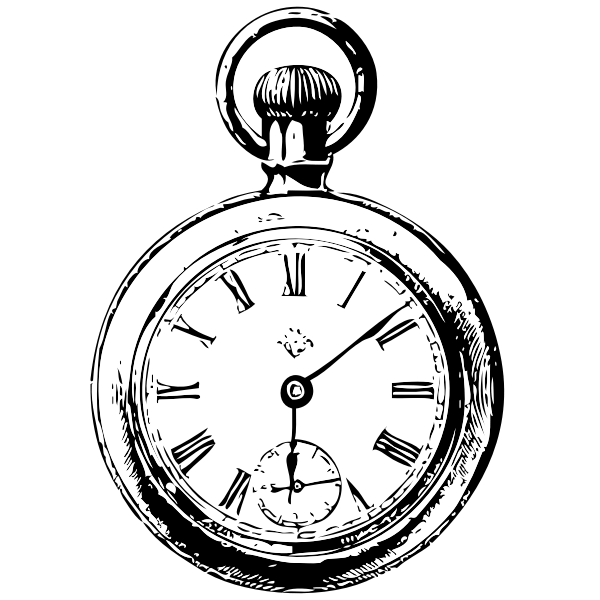 Pocket watch vector image Free SVG