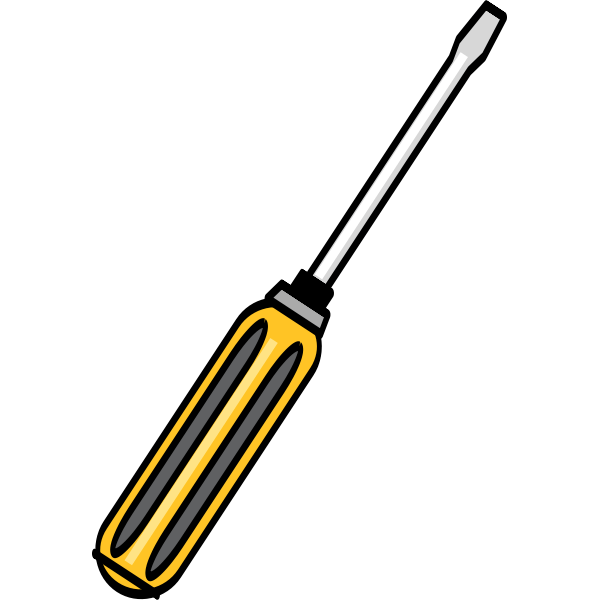 Screwdriver vector image Free SVG