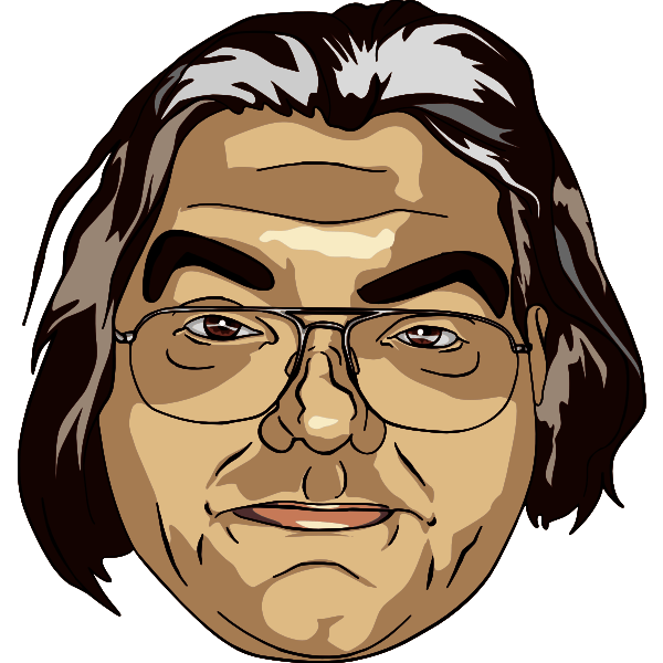 Man portrait digital vector drawing Free SVG