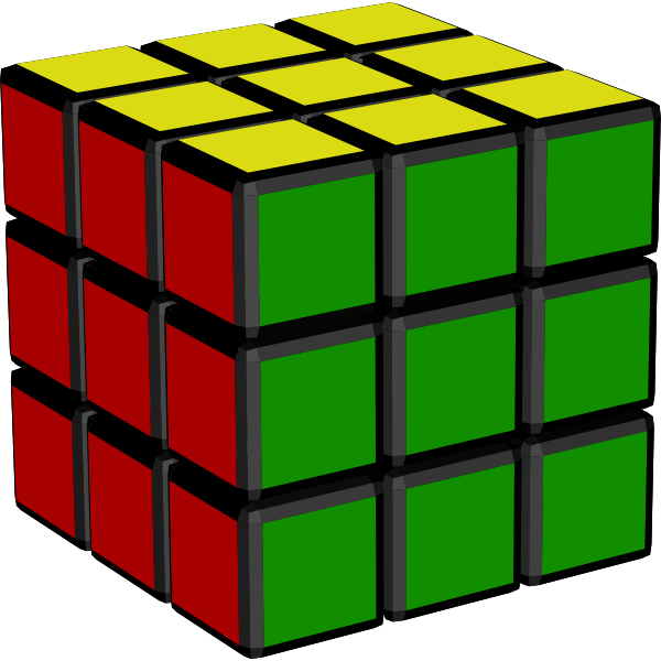 Rubik's riddle cube Free SVG