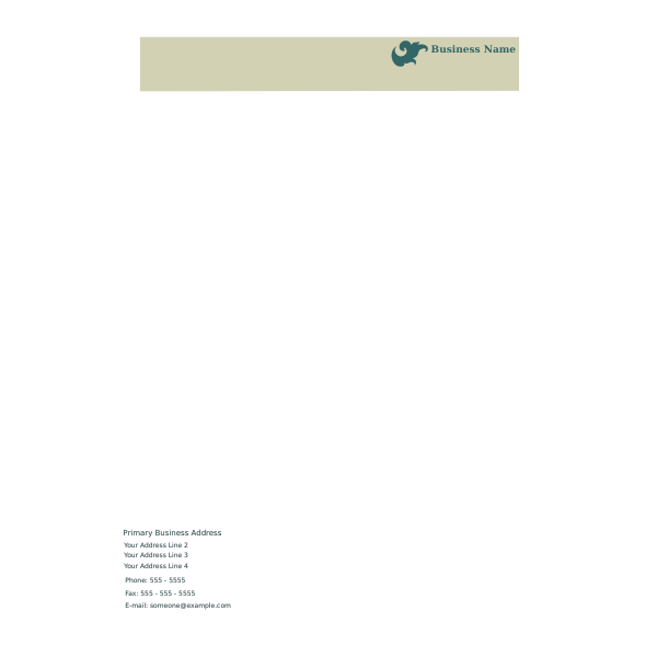 Vector illustration of letterhead template Free SVG