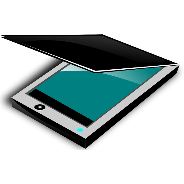 Color flatbed scanner vector clip art Free SVG