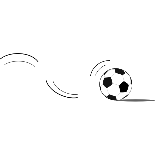 Soccer ball bouncing vector clip part Free SVG
