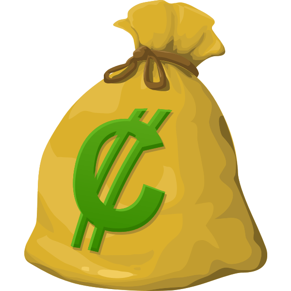 Money bag icon Free SVG