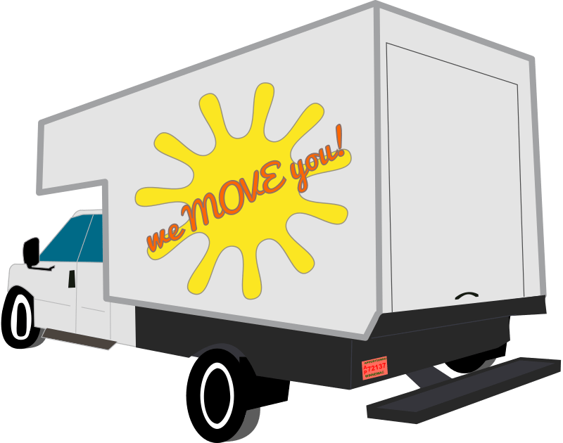 Moving truck Free SVG