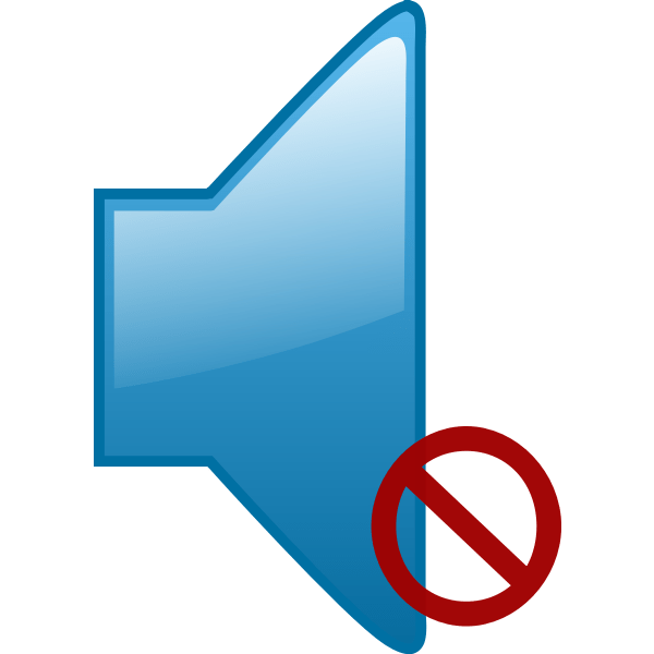 Muted symbol Free SVG