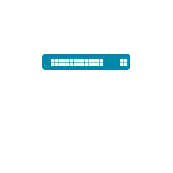 Network switch icon Free SVG