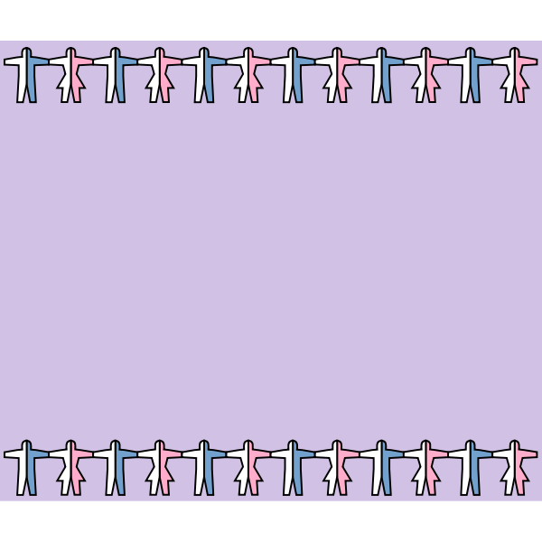 Paper cutout frame Free SVG