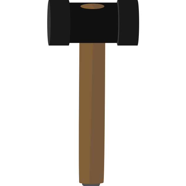 Vector illustration of club hammer Free SVG