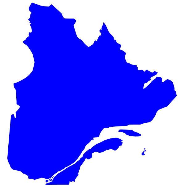 Quebec map Free SVG