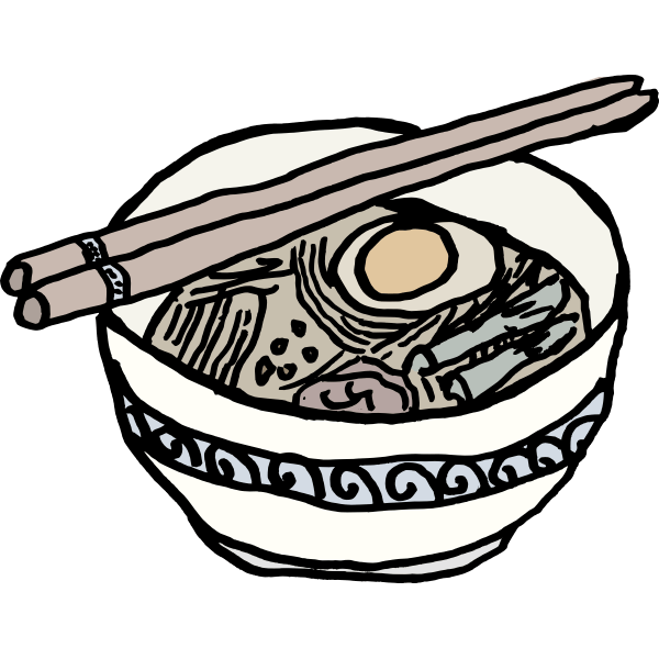 Ramen Bowl With Chopsticks SVG png eps Ramen Bowl SVG dxf clipart vinyl