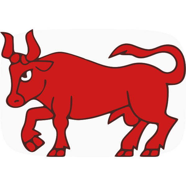 Red bull vector art Free SVG