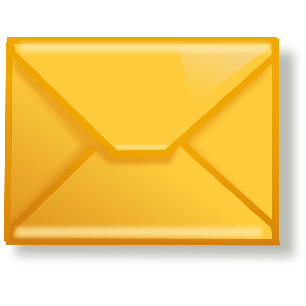 yellow mail Free SVG
