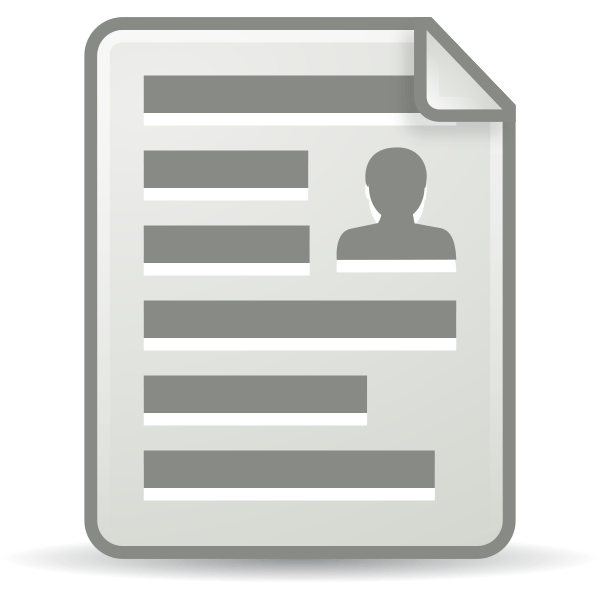 Vector illustration of article icon with shadow Free SVG
