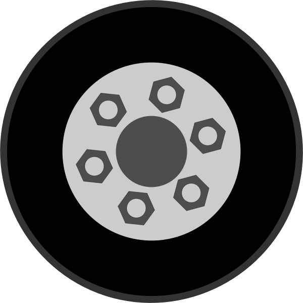 Classic car wheel vector illustration Free SVG