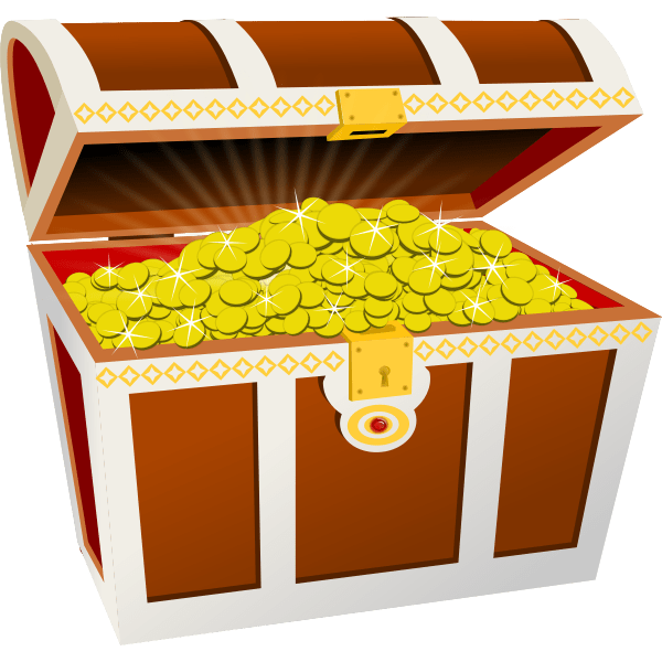 Treasure chest vector graphics Free SVG