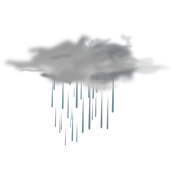 Vector illustration of weather forecast color symbol for showers Free SVG