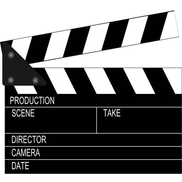 Movie Clapperboard Free SVG