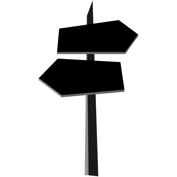 Signpost silhouette Free SVG