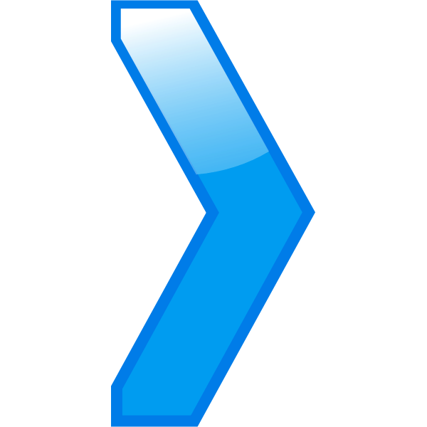 Simple blue arrow Free SVG