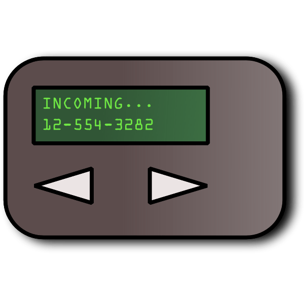 Simple pager Free SVG