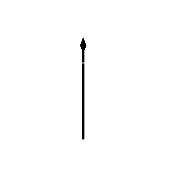 Spear silhouette Free SVG