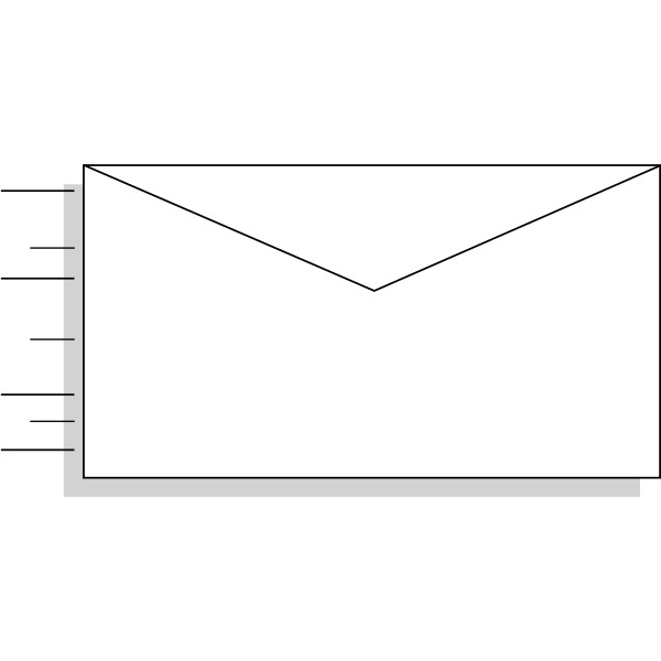 Speeding envelope Free SVG