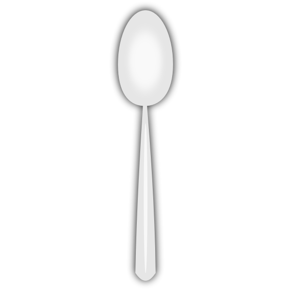 Disposable spoon vector image Free SVG
