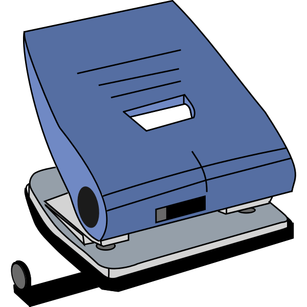 Paper hole punch vector drawing Free SVG