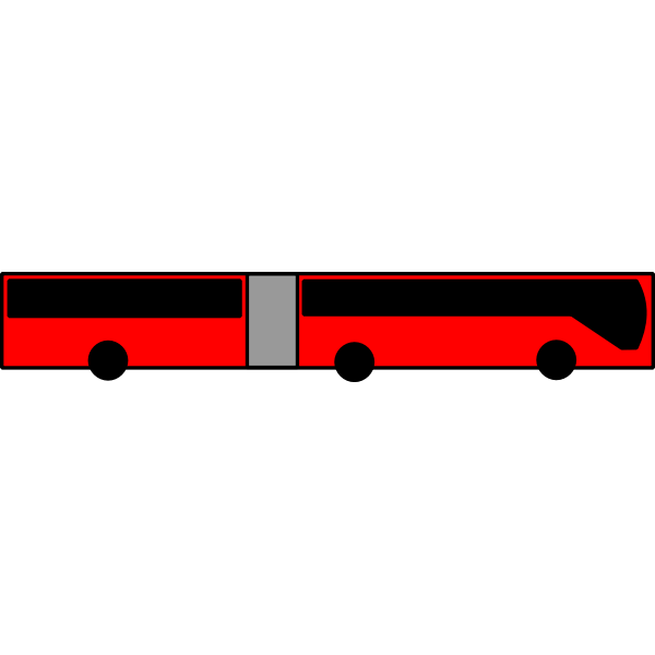 Red bus image Free SVG