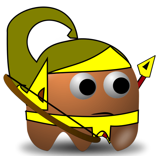 Wayang Arjuna vector image Free SVG