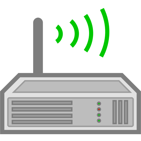 Wireless router icon vector illustration Free SVG