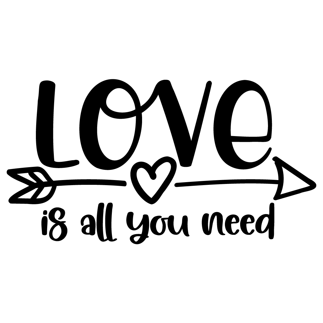 Free SVG Files SVG, PNG, DXF, EPS Love is All you Need Free SVG