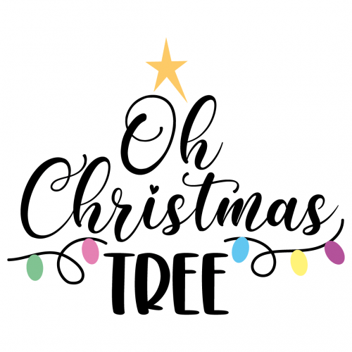 Free SVG Files SVG, PNG, DXF, EPS Oh Christmas Tree Free SVG