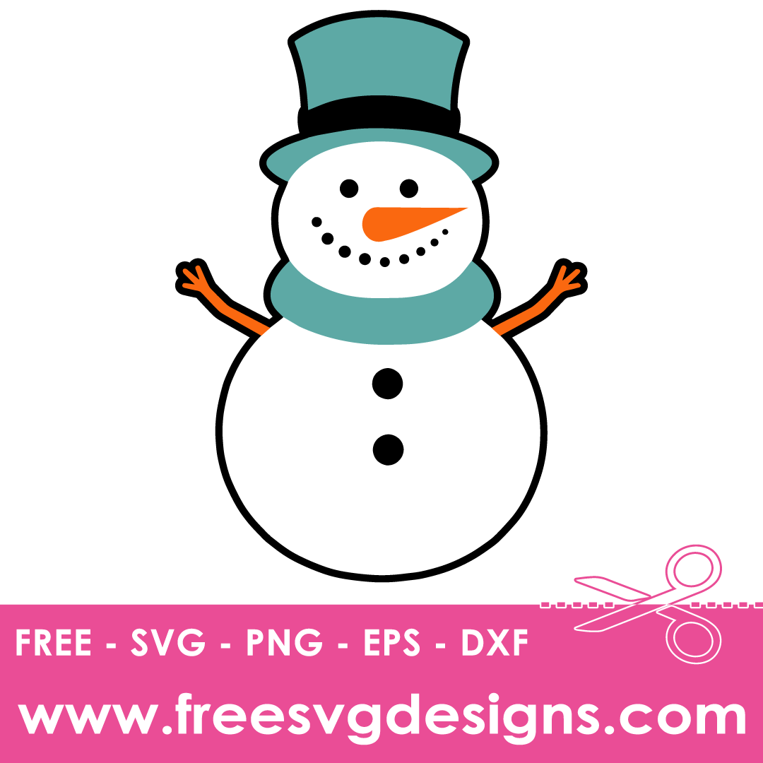 Free Christmas Snowman SVG Cut Files