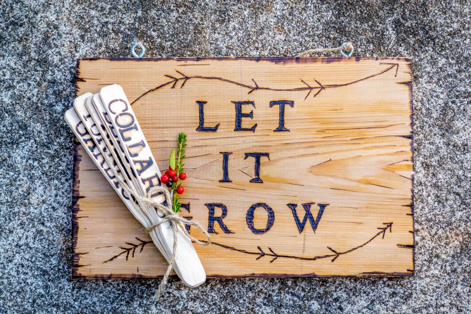 How to Make a Homemade DIY Garden Sign and Plant Labels