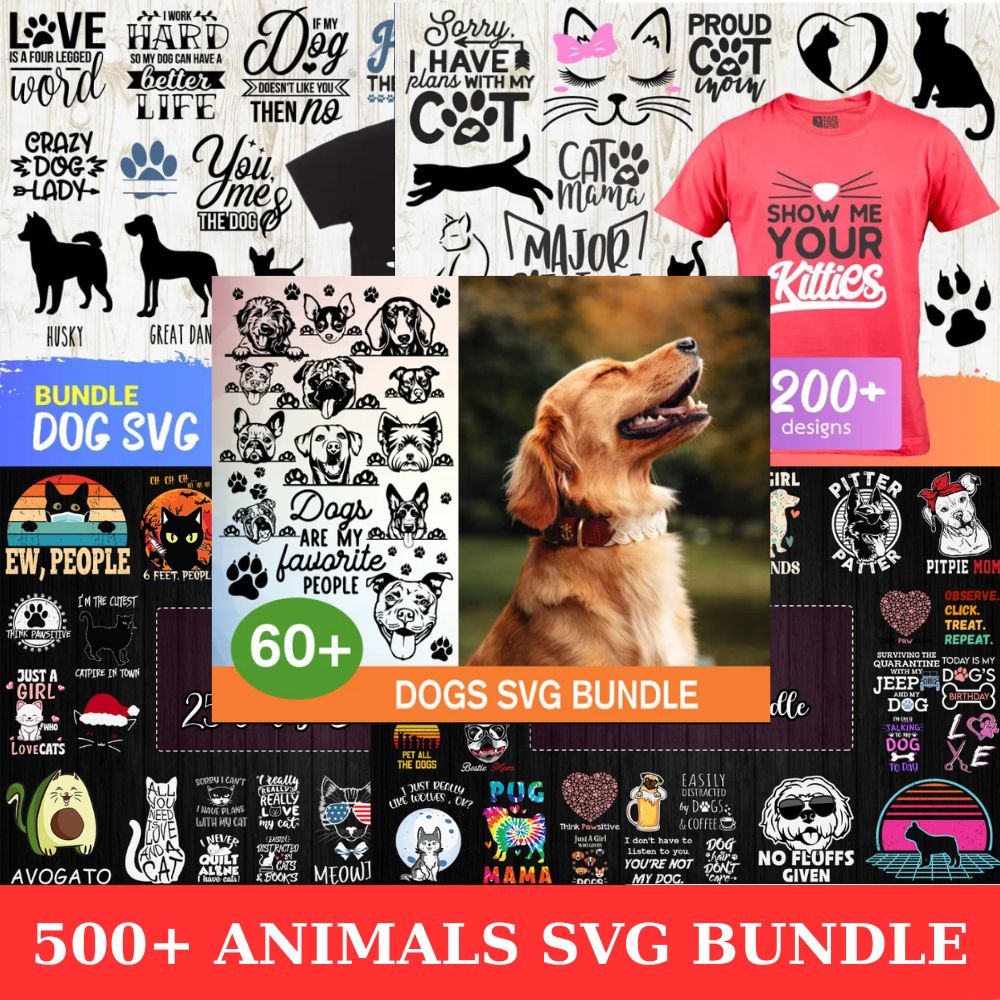 500 Files Animals SVG Bundle free svg files for cricut