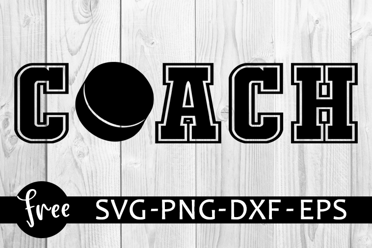 Coach svg free, sport svg, hockey svg, instant download, silhouette
